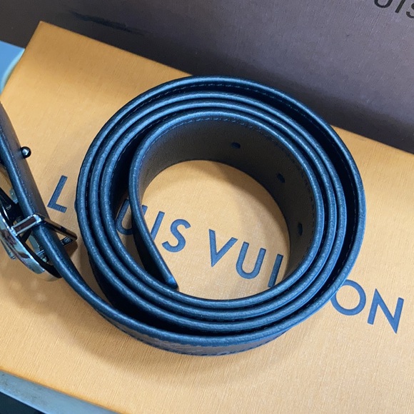 Louis Vuitton men’s belts Black Monogram - Picture 8 of 12